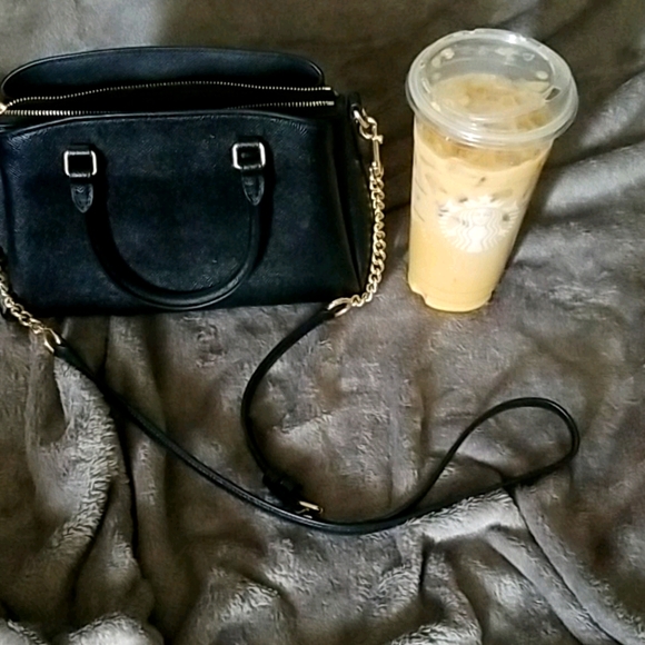 Coach midsize crossbody black leather bag - Picture 4 of 4